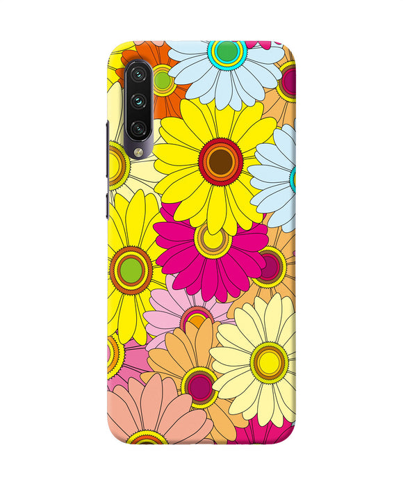 Abstract Colorful Flowers Mi A3 Back Cover