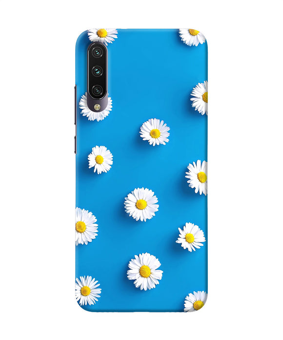 White Flowers Mi A3 Back Cover