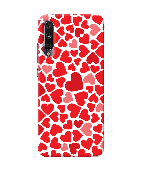 Red Heart Canvas Print Mi A3 Back Cover