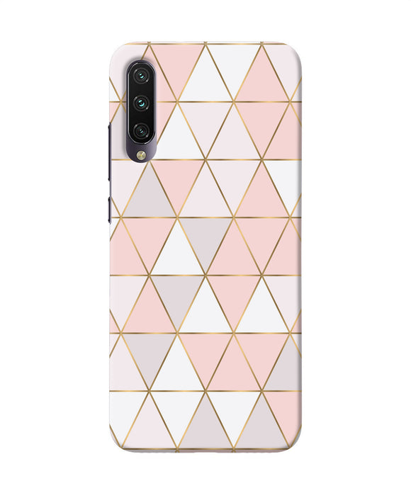 Abstract Pink Triangle Pattern Mi A3 Back Cover