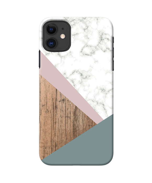 Marble Wood Abstract Iphone 11 Back Cover