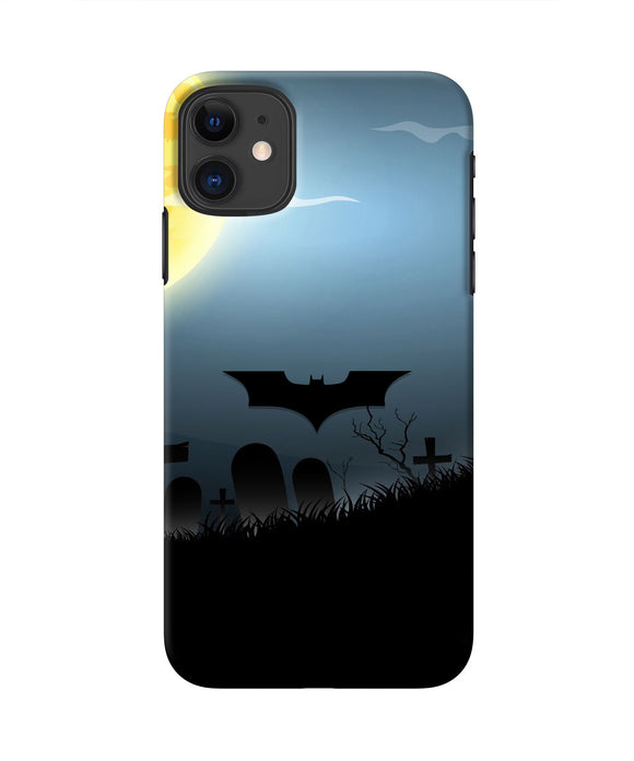 Batman Scary cemetry Iphone 11 Real 4D Back Cover