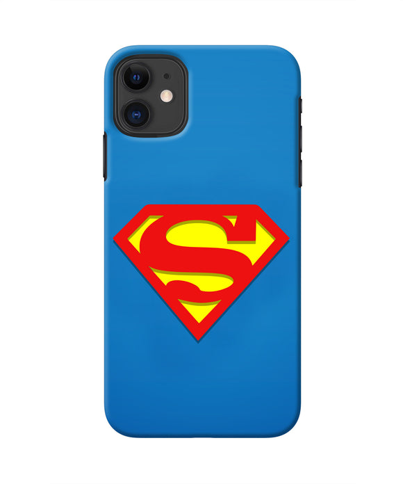 Superman Blue Iphone 11 Real 4D Back Cover
