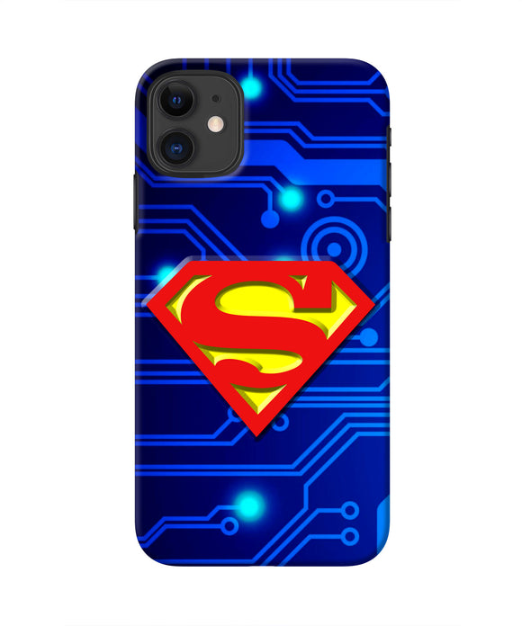 Superman Abstract Iphone 11 Real 4D Back Cover