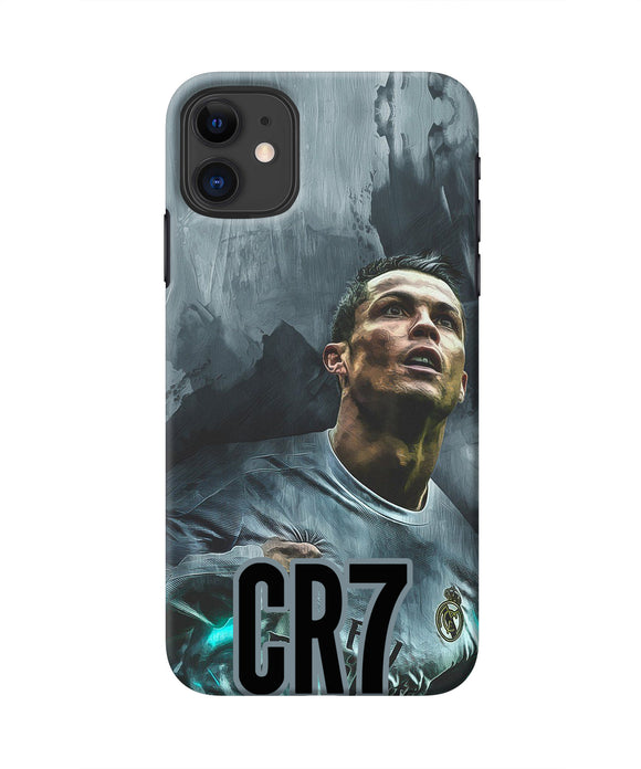 Christiano Ronaldo Grey Iphone 11 Real 4D Back Cover