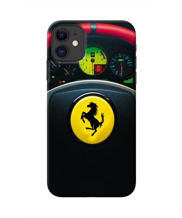 Ferrari Steeriing Wheel Iphone 11 Real 4D Back Cover