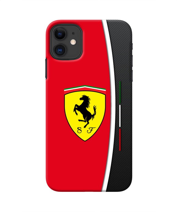 Ferrari Abstract Red Iphone 11 Real 4D Back Cover