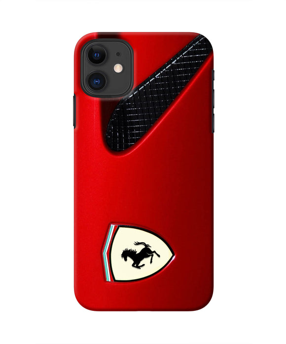 Ferrari Hood Iphone 11 Real 4D Back Cover