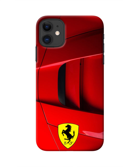 Ferrari Car Iphone 11 Real 4D Back Cover