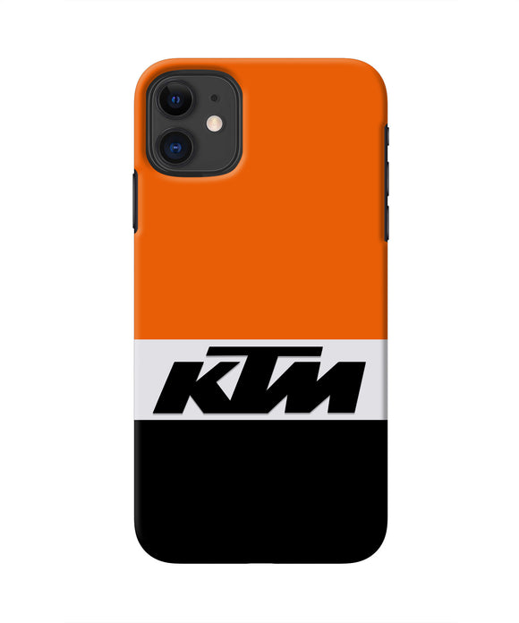 KTM Colorblock Iphone 11 Real 4D Back Cover