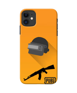 PUBG Helmet and Gun Iphone 11 Real 4D Back Cover