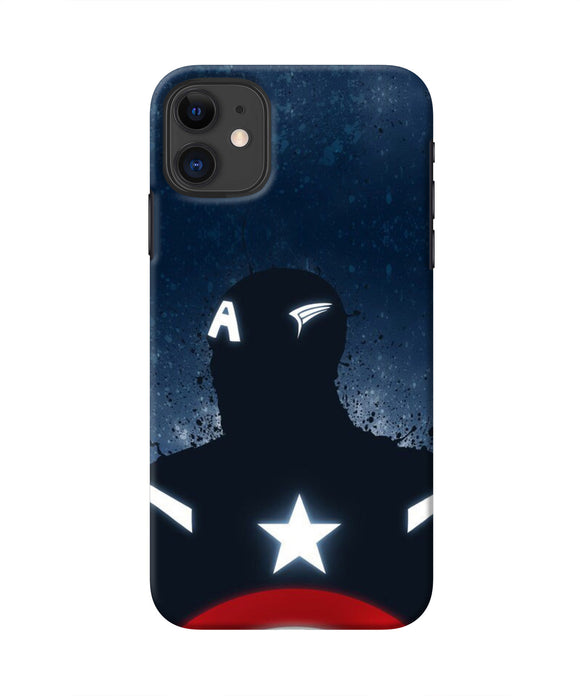 Captain america Shield Iphone 11 Real 4D Back Cover