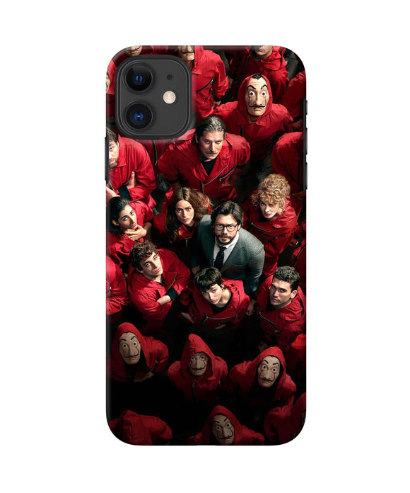 Money Heist Professor with Hostages iPhone 11 Back Cover