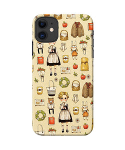 Canvas Girl Print Iphone 11 Back Cover