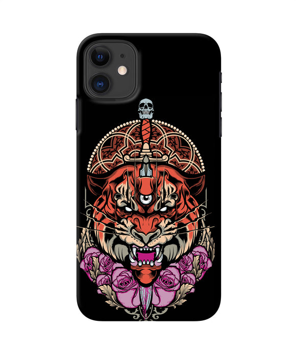 Abstract Tiger Iphone 11 Back Cover