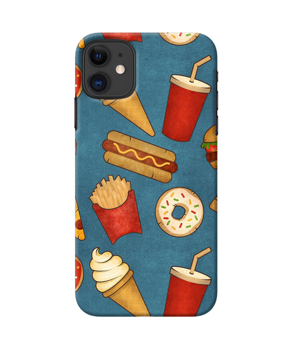 Abstract Food Print Iphone 11 Back Cover