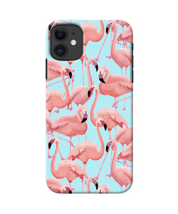 Abstract Sheer Bird Print Iphone 11 Back Cover