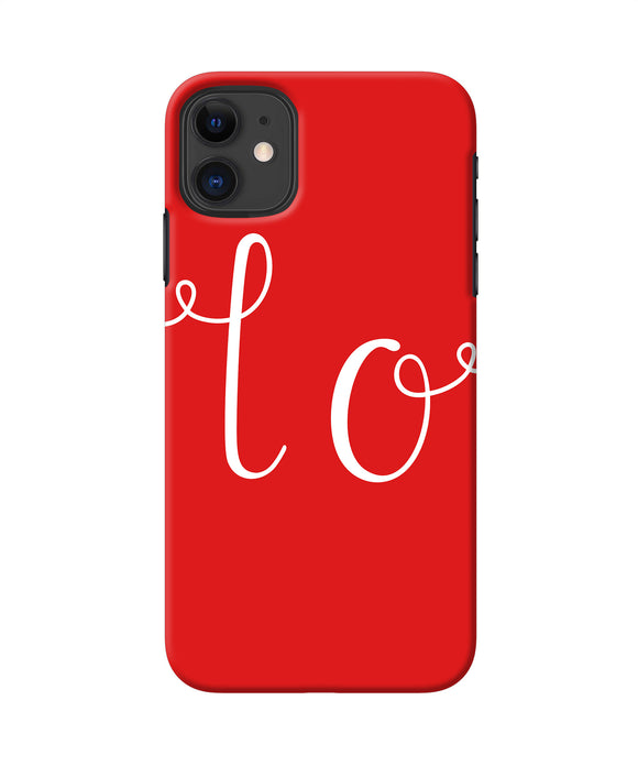 Love One Iphone 11 Back Cover