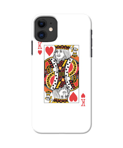 Heart King Card Iphone 11 Back Cover