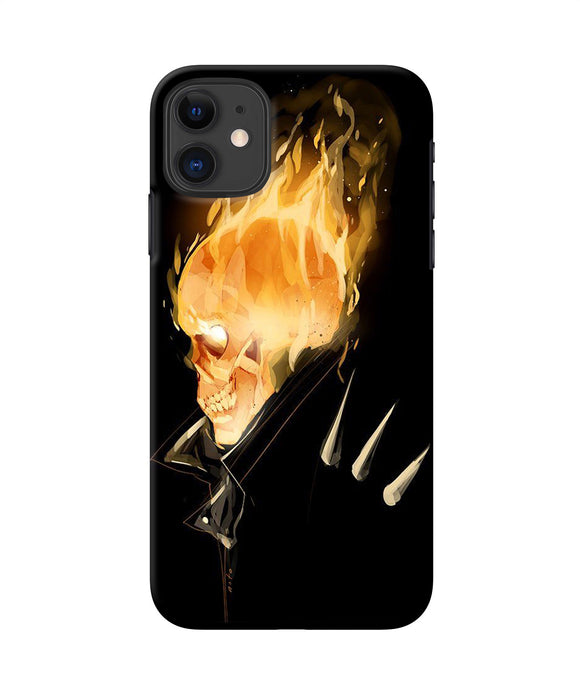 Burning Ghost Rider Iphone 11 Back Cover