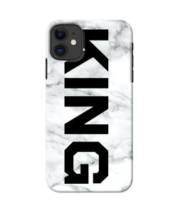 King Marble Text Iphone 11 Back Cover