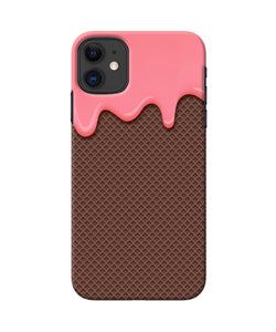 Waffle Cream Biscuit Iphone 11 Back Cover