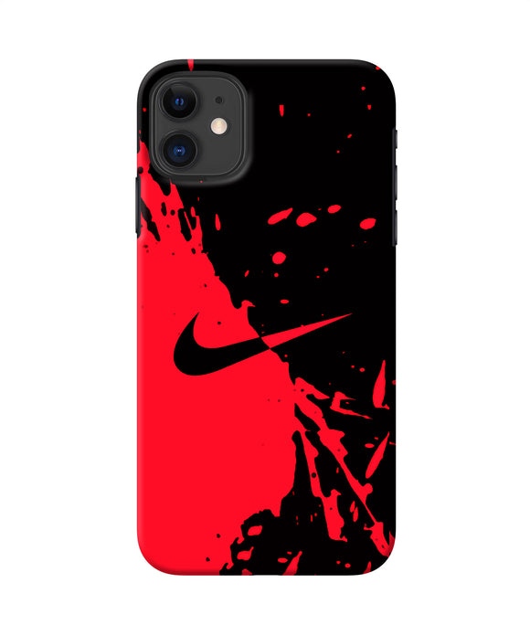 Nike Red Black Poster Iphone 11 Back Cover