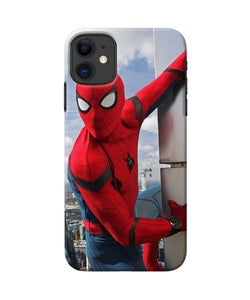 Spiderman On The Wall Iphone 11 Back Cover