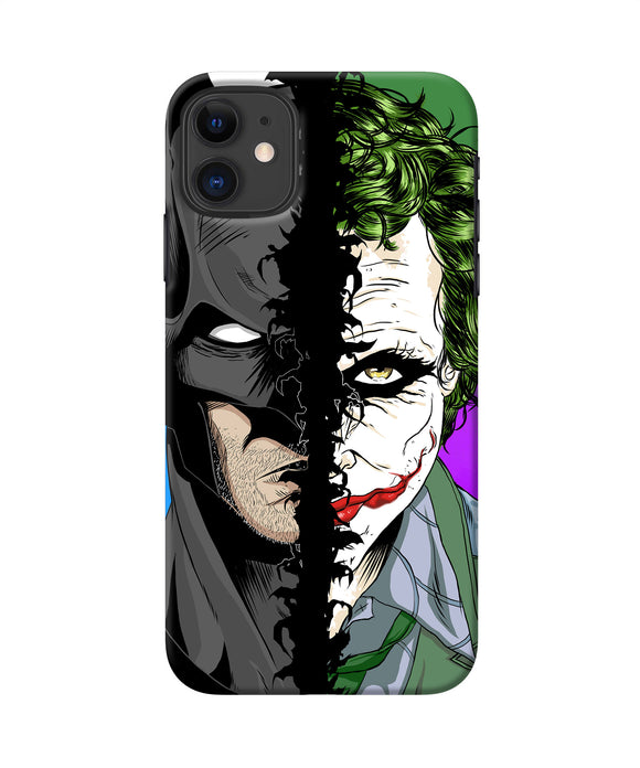Batman Vs Joker Half Face Iphone 11 Back Cover