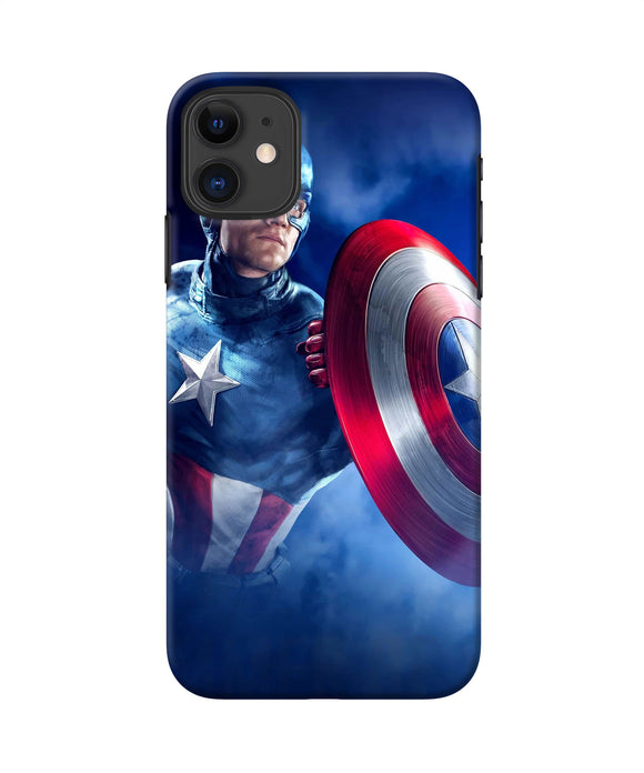 Captain America On Sky Iphone 11 Back Cover
