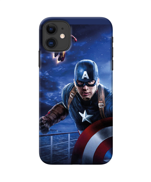 Captain With Ironman Iphone 11 Back Cover