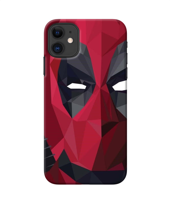Abstract Deadpool Half Mask Iphone 11 Back Cover