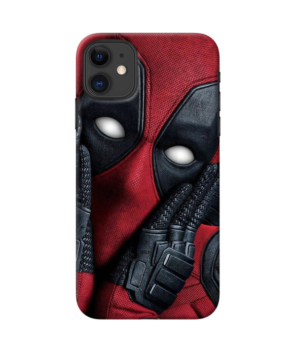 Thinking Deadpool Iphone 11 Back Cover