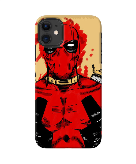Blooded Deadpool Iphone 11 Back Cover