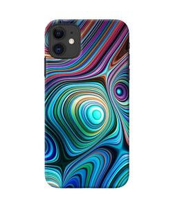 Abstract Coloful Waves Iphone 11 Back Cover