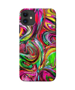 Abstract Colorful Ink Iphone 11 Back Cover