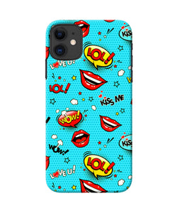 Lol Lips Print Iphone 11 Back Cover