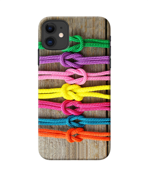 Colorful Shoelace Iphone 11 Back Cover