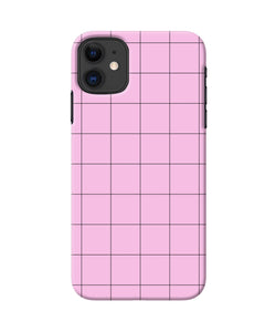 Pink Square Print Iphone 11 Back Cover