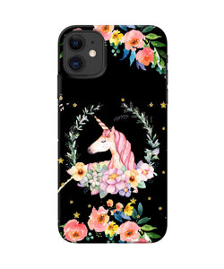 Unicorn Flower Iphone 11 Back Cover