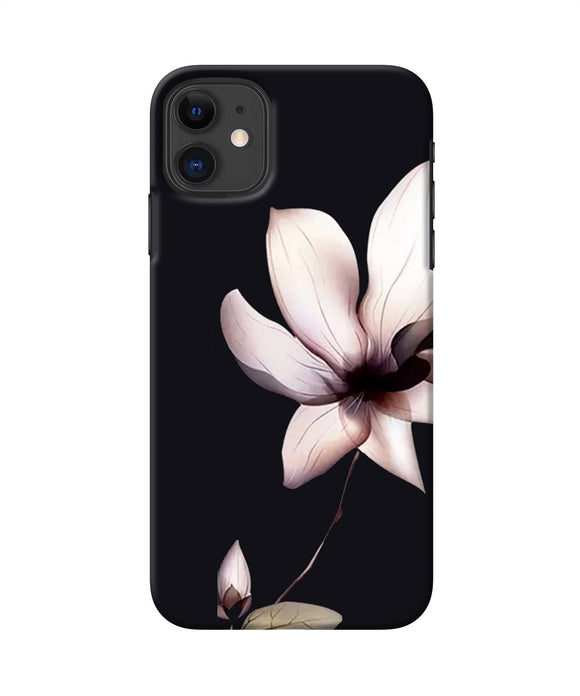 Flower White Iphone 11 Back Cover