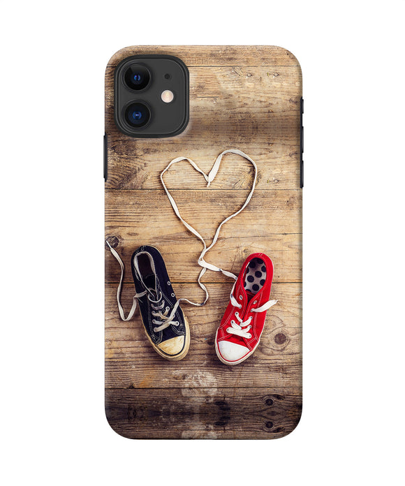Shoelace Heart Iphone 11 Back Cover