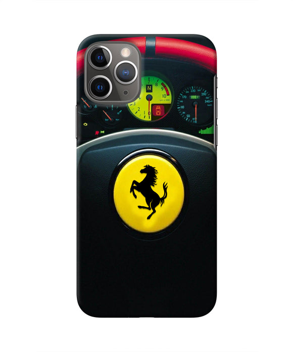 Ferrari Steeriing Wheel Iphone 11 Pro Real 4D Back Cover