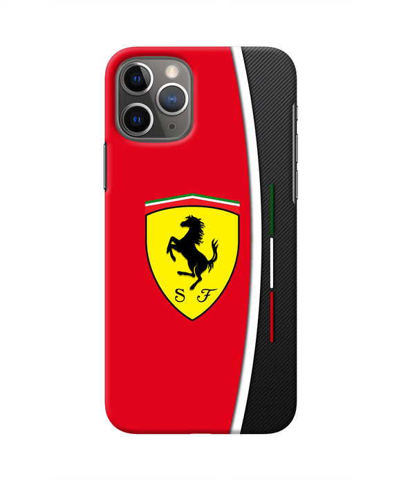 Ferrari Abstract Red Iphone 11 Pro Real 4D Back Cover
