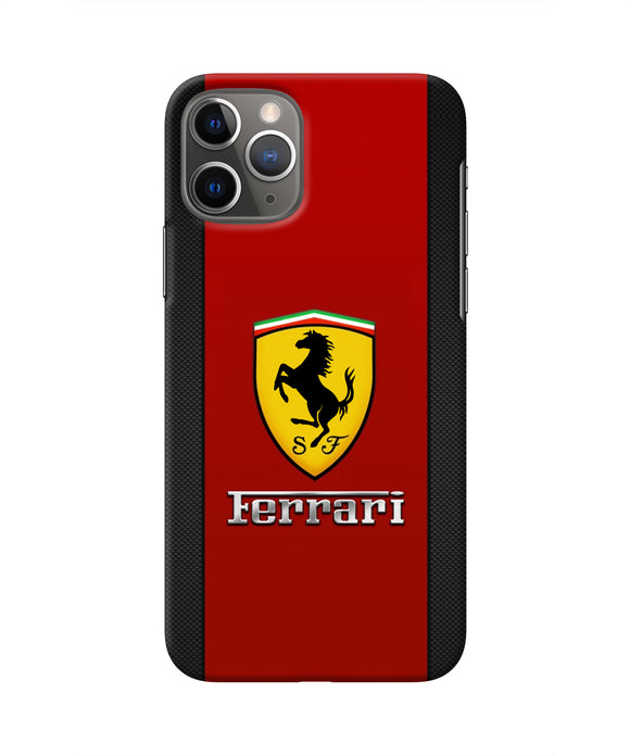 Ferrari Abstract Maroon Iphone 11 Pro Real 4D Back Cover