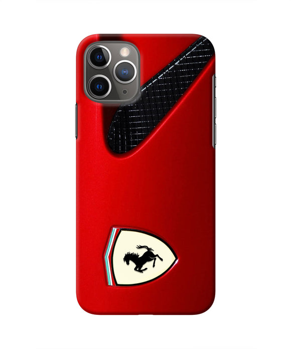 Ferrari Hood Iphone 11 Pro Real 4D Back Cover