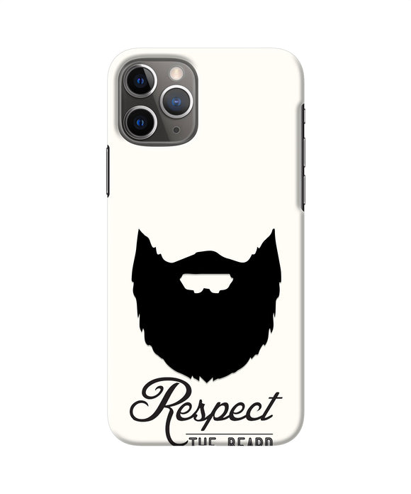 Respect the Beard Iphone 11 Pro Real 4D Back Cover