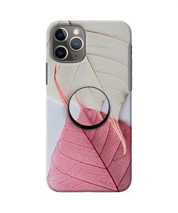 White Pink Leaf Iphone 11 Pro Pop Case