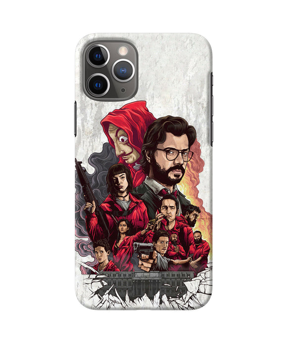 Money Heist Poster iPhone 11 Pro Back Cover