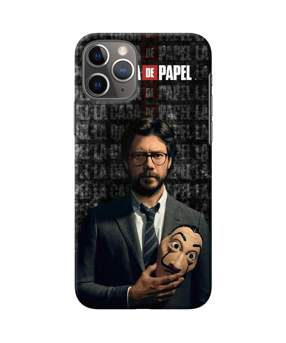 Money Heist Professor with Mask iPhone 11 Pro Back Cover